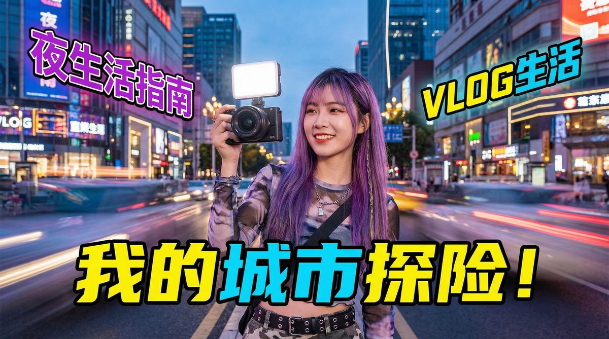 探花VLOG城市探险生活视频分享